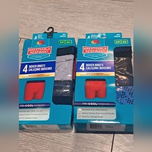 2 Pk Of Fruit Of The Loom Boys Breathable Cotton Stretch Micro Mesh Boxer Briefs